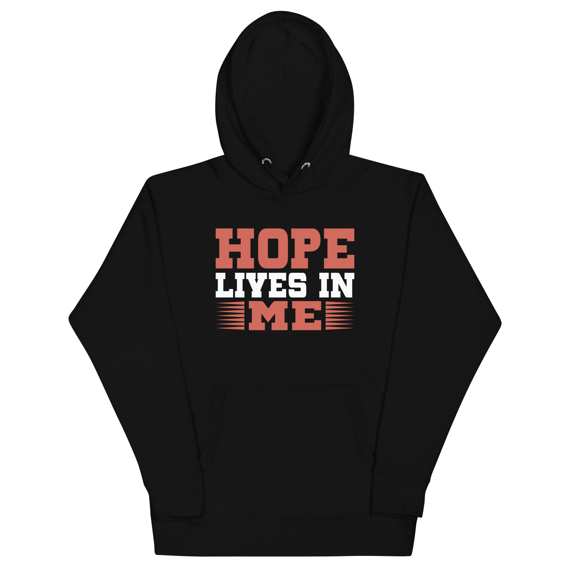 unisex-premium-hoodie-black-front-67bb091f938b7.jpg HOPE LIVES IN ME - Image 1