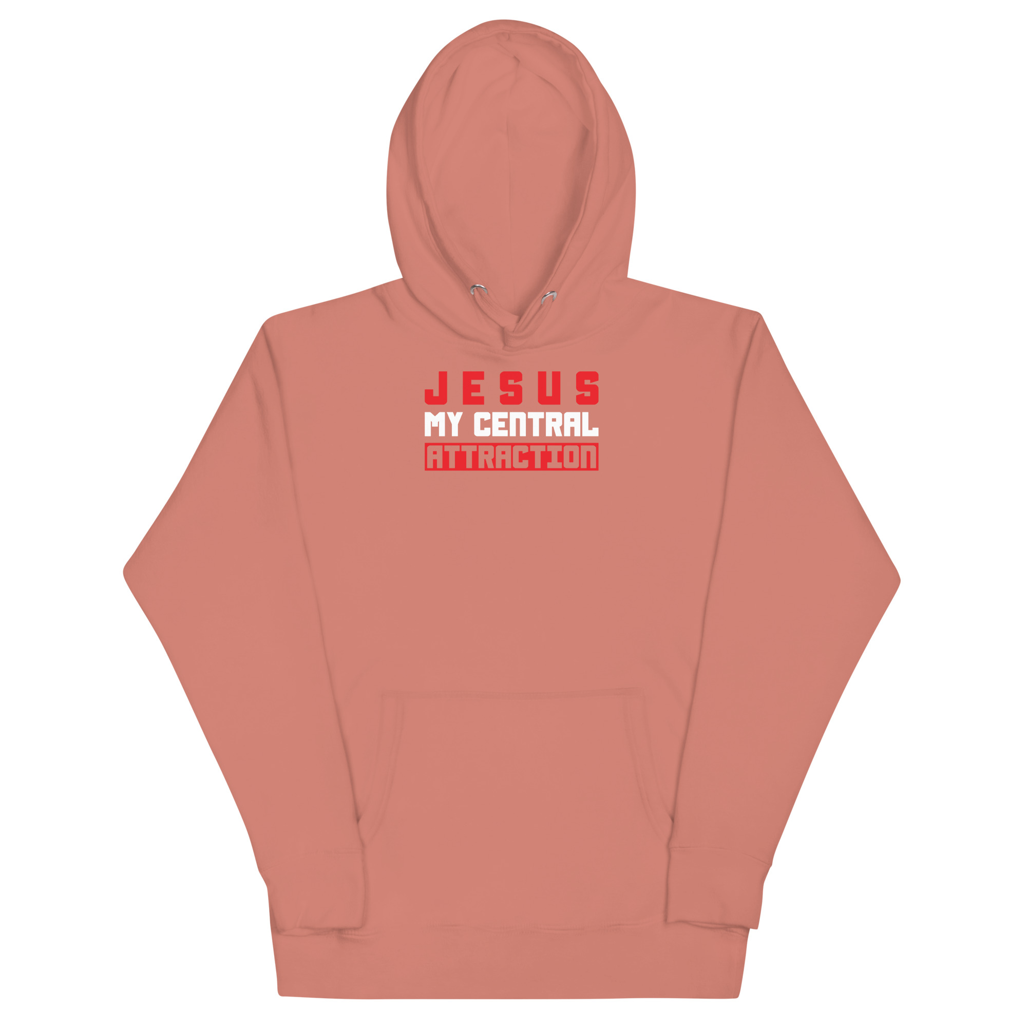 unisex-premium-hoodie-dusty-rose-front-67c1349c07e4e.jpg JESUS IS MY CENTRAL ATTRACTION - Image 1