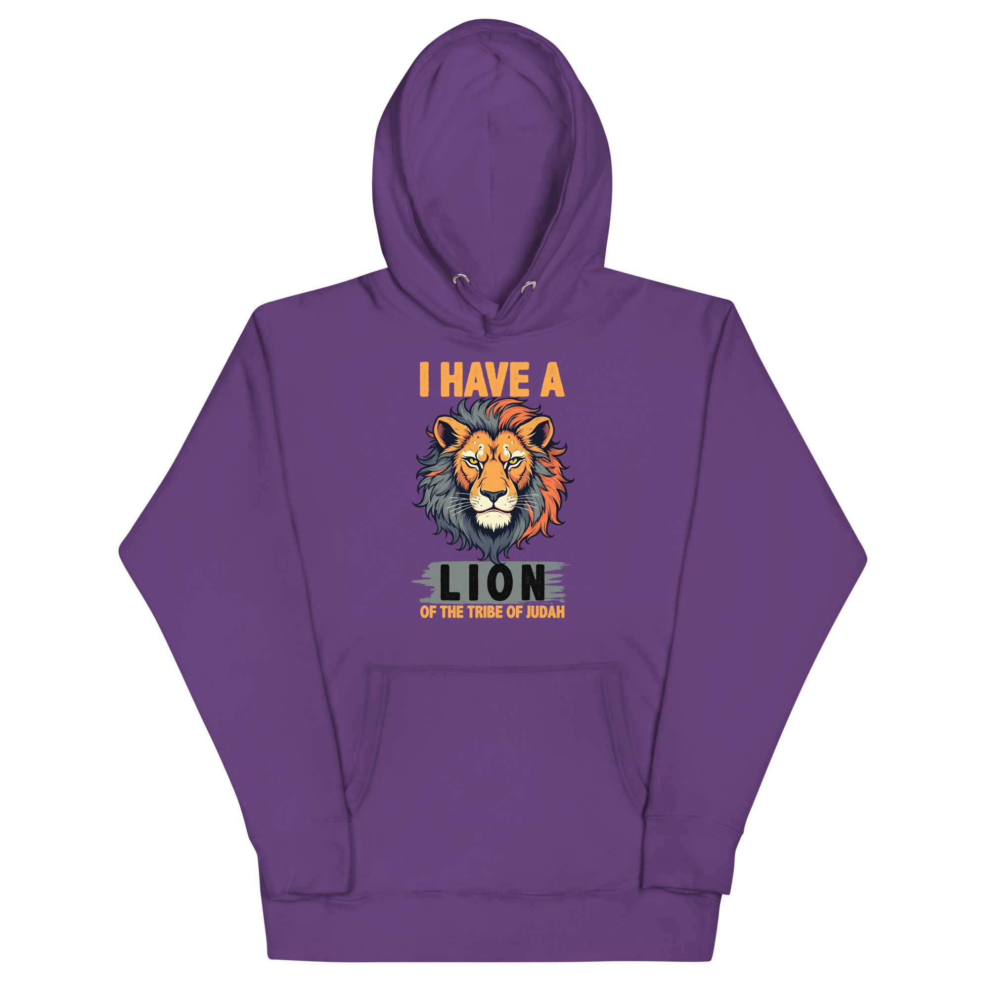 unisex-premium-hoodie-purple-front-67c19f14044d1.jpg I HAVE A LION OF THE TRIBE OF JUDAH - Image 1
