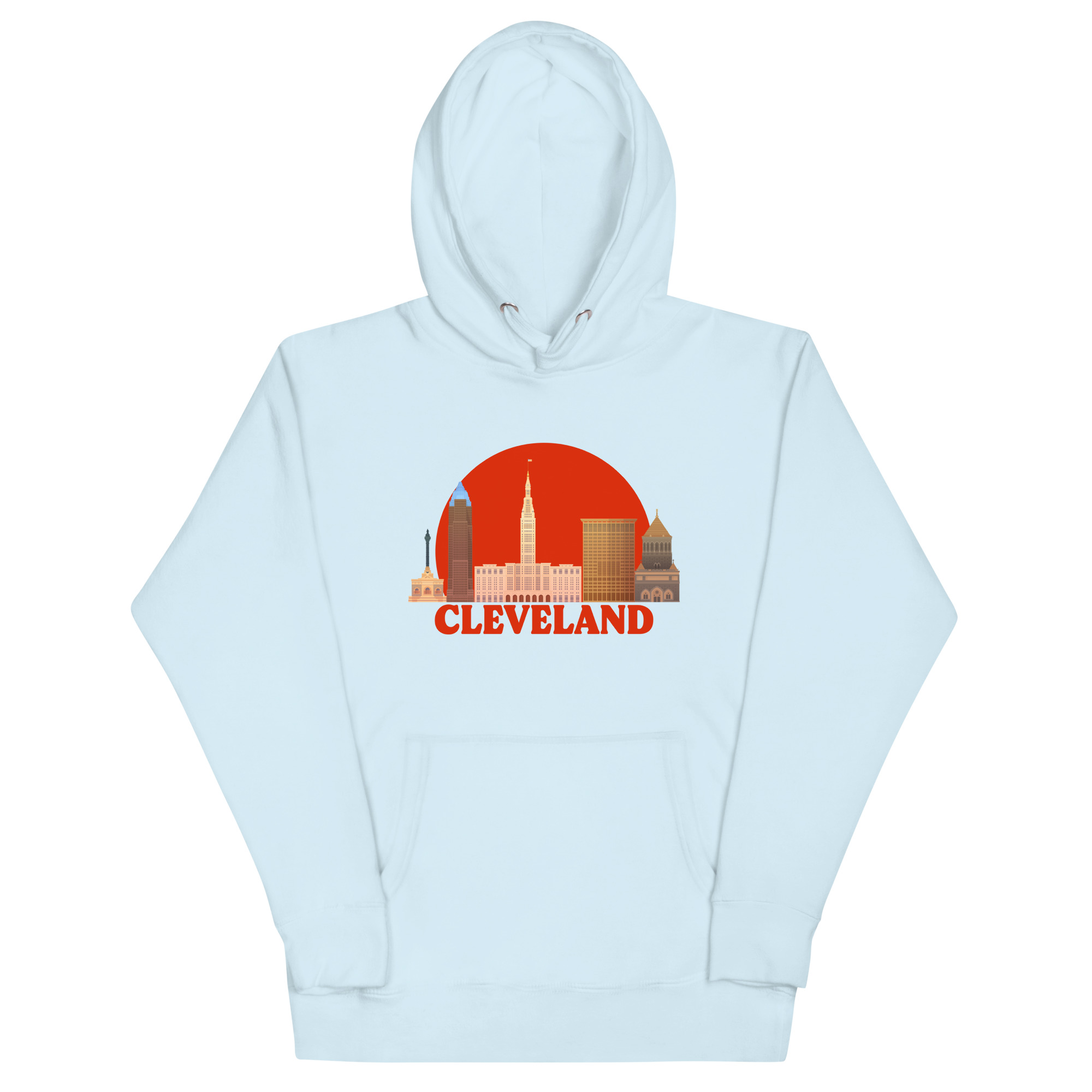 unisex-premium-hoodie-sky-blue-front-67b705977b0f0.jpg CLEVELAND - Image 1