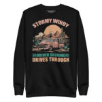 STORMY, WINDY DRIVERS SNORING DRIVES THROUGH