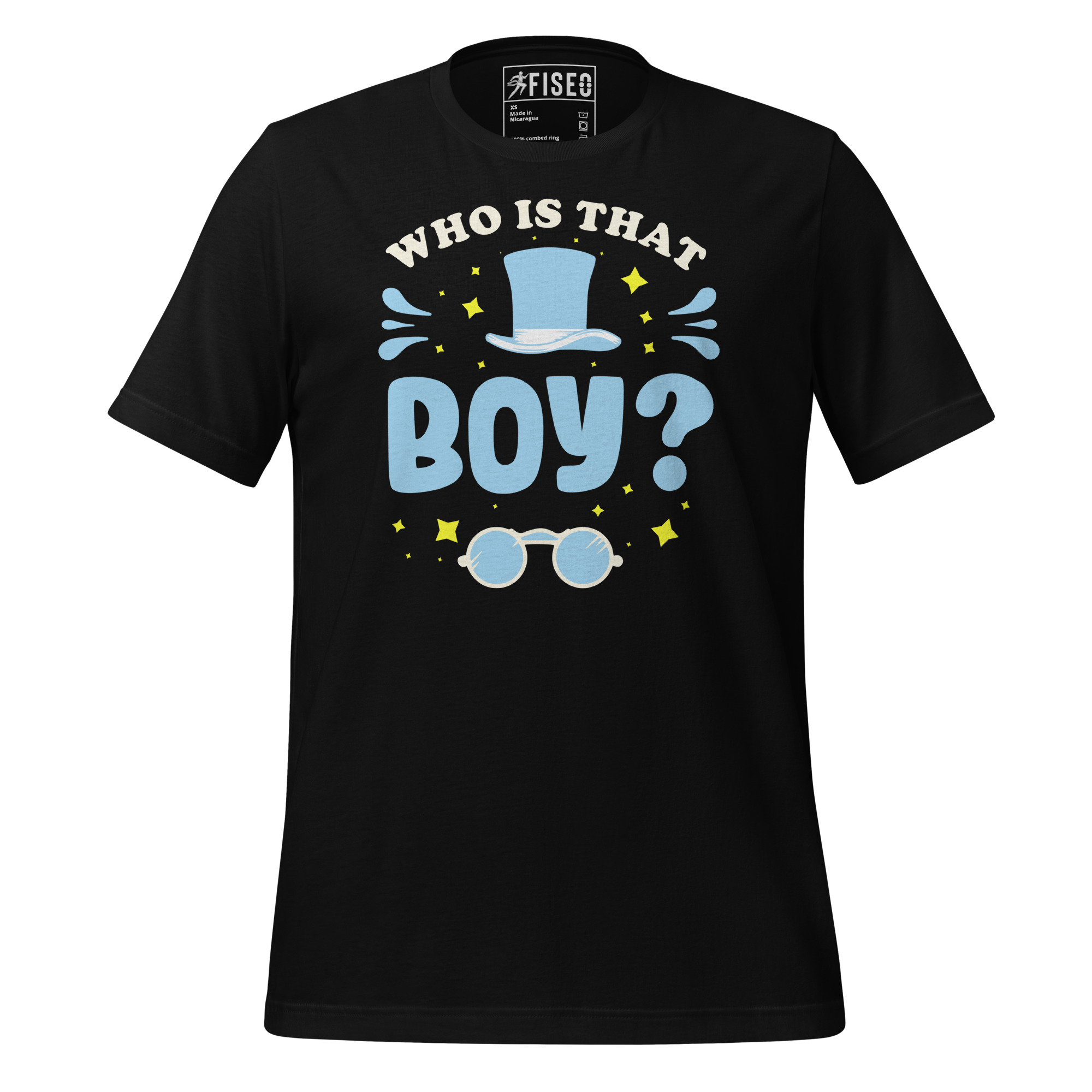 unisex-staple-t-shirt-black-front-67bd601bb83a3.jpg WHO IS THAT BOY? - Image 1