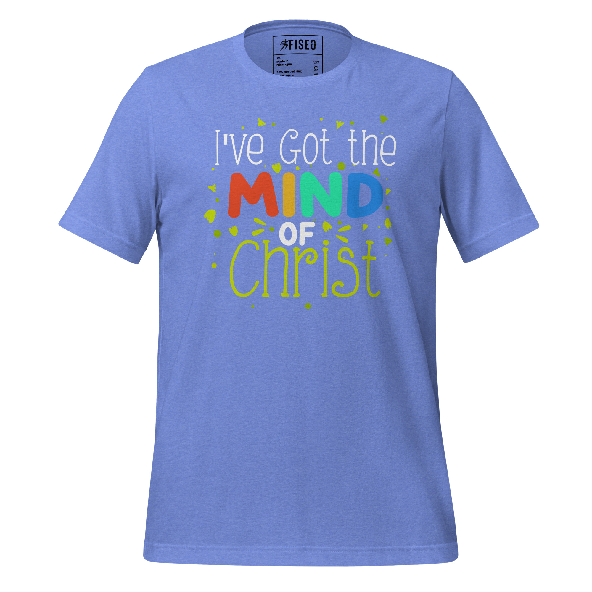 unisex-staple-t-shirt-heather-columbia-blue-front-67bde44fcb68e.jpg I’VE GOT THE MIND OF CHRIST - Image 1