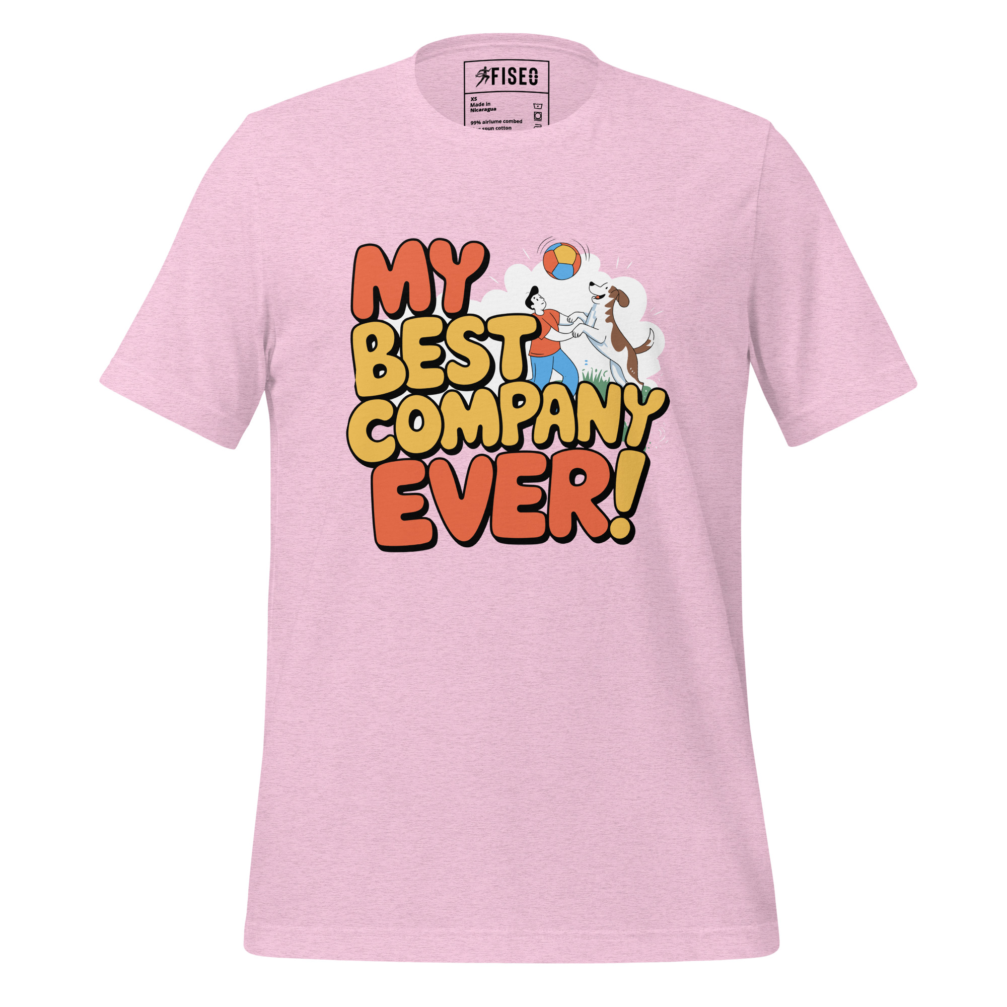 unisex-staple-t-shirt-heather-prism-lilac-front-67bd633c7f53b.jpg MY BEST COMPANY EVER! - Image 1