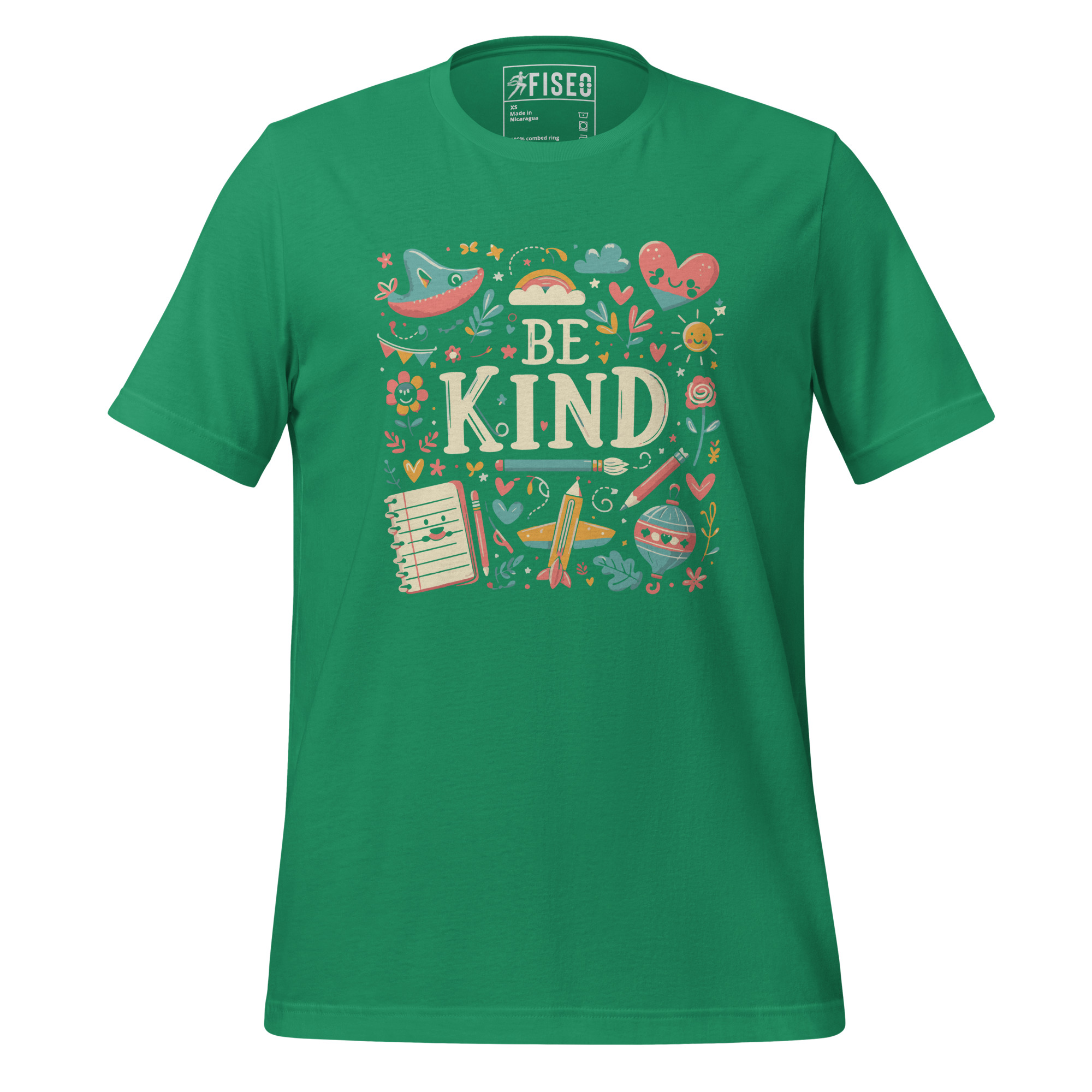 unisex-staple-t-shirt-kelly-front-67bd8dec7876d.jpg BE KIND - Image 1