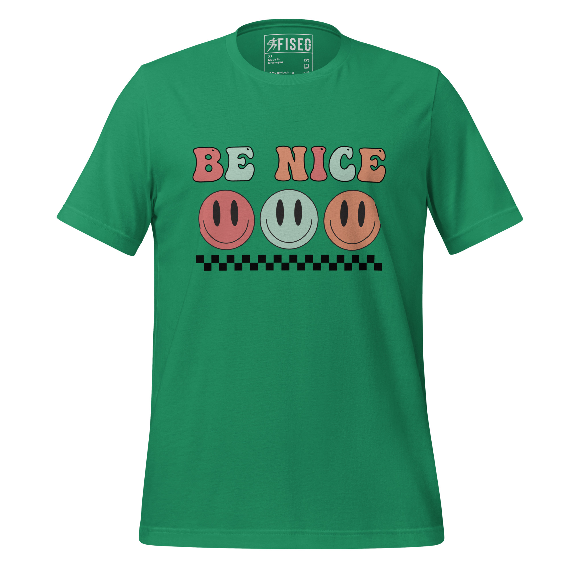 unisex-staple-t-shirt-kelly-front-67bd8fb47cb1c.jpg BE NICE - Image 1