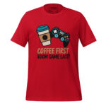 COFFEE FIRST, ROOM GAME LAST