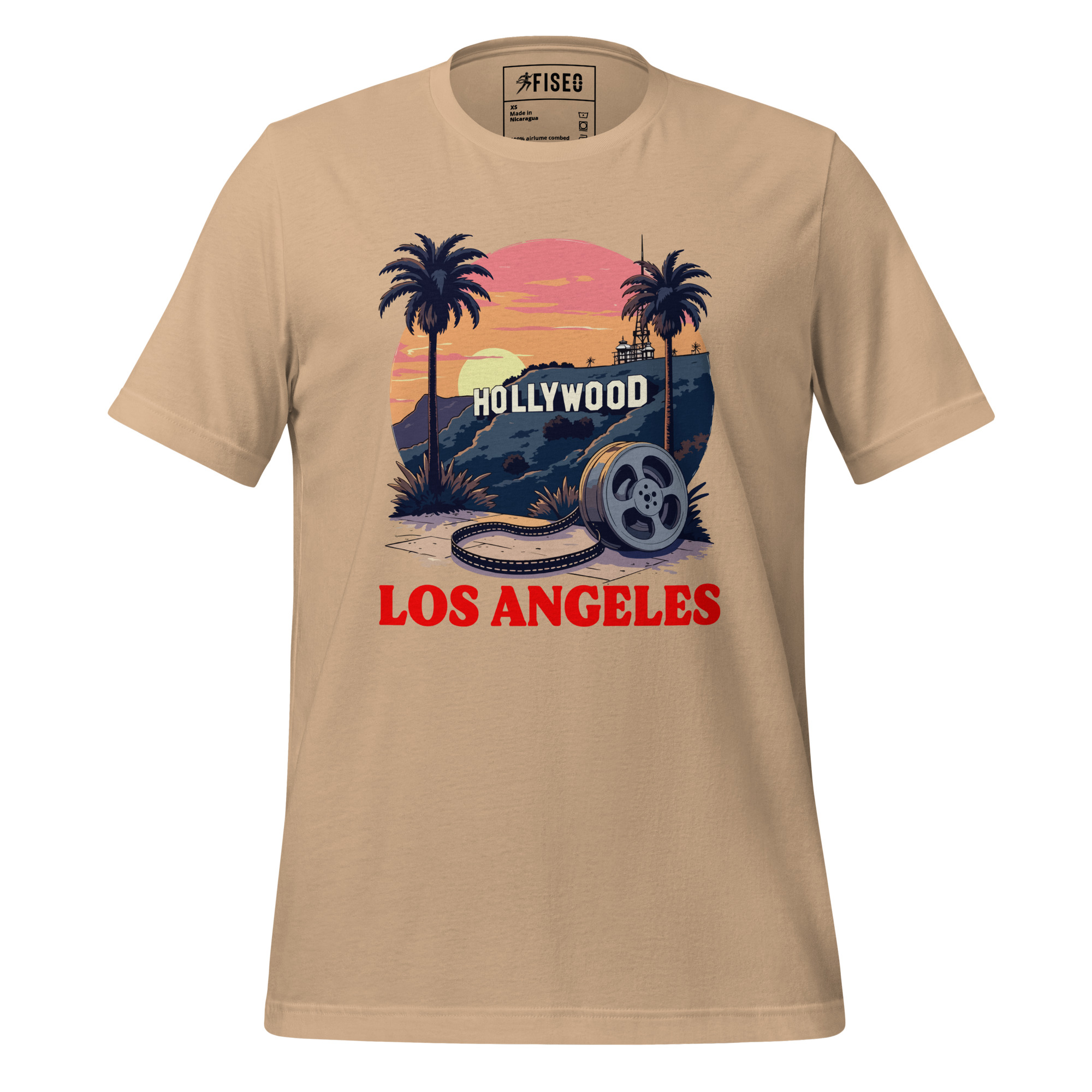 unisex-staple-t-shirt-tan-front-67b6ceddd99e1.jpg LOS ANGELES - Image 1