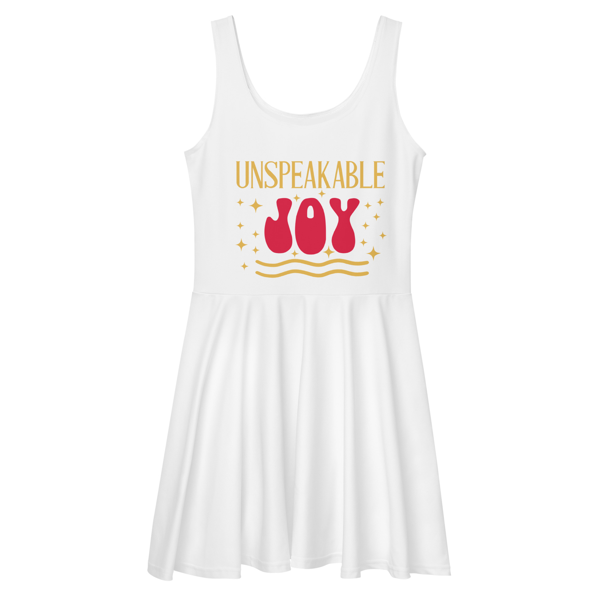 all-over-print-skater-dress-white-front-67c56901bb6d3.jpg UNSPEAKABLE JOY - Image 1