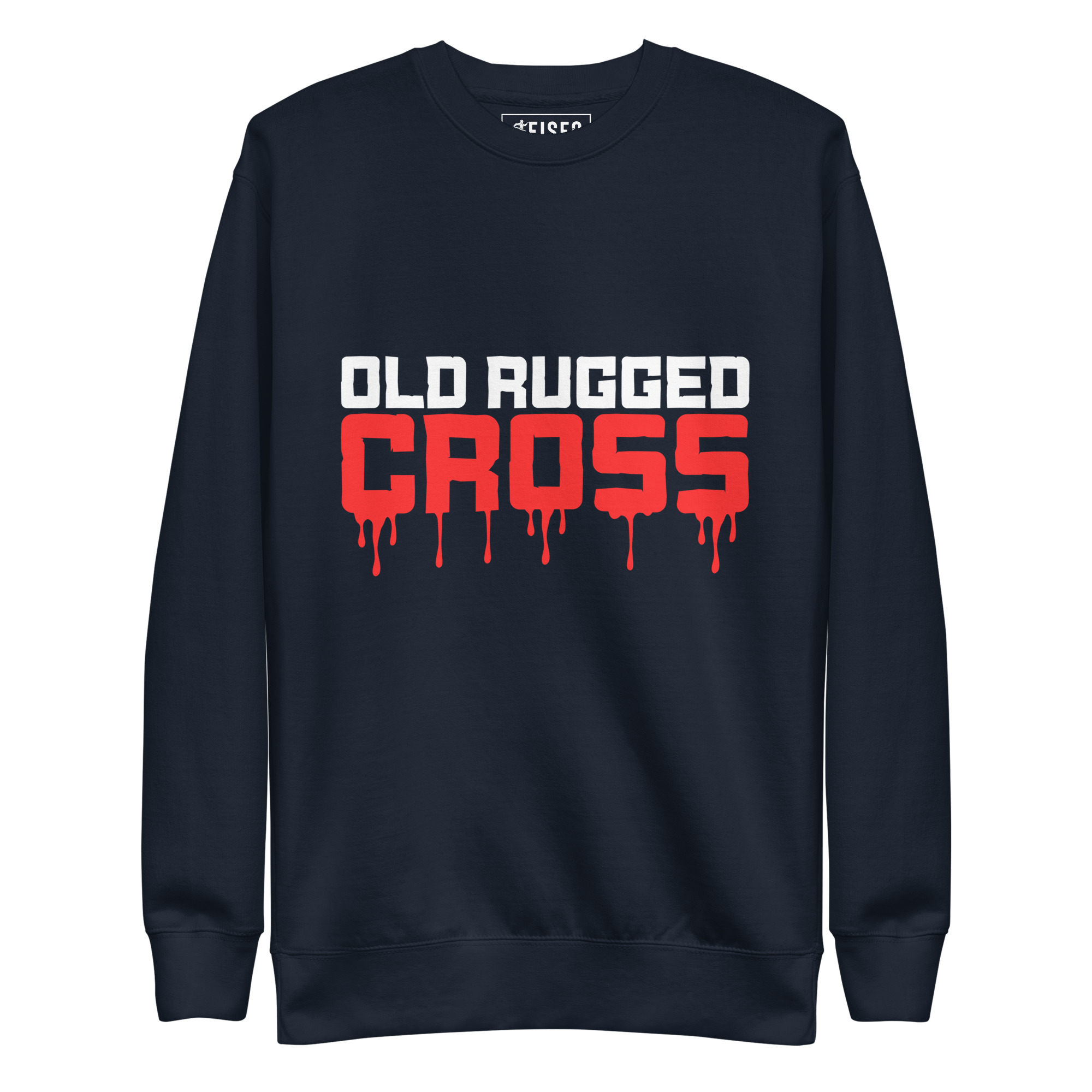 unisex-premium-sweatshirt-navy-blazer-front-67c525013c77a.jpg OLD RUGGED CROSS - Image 1