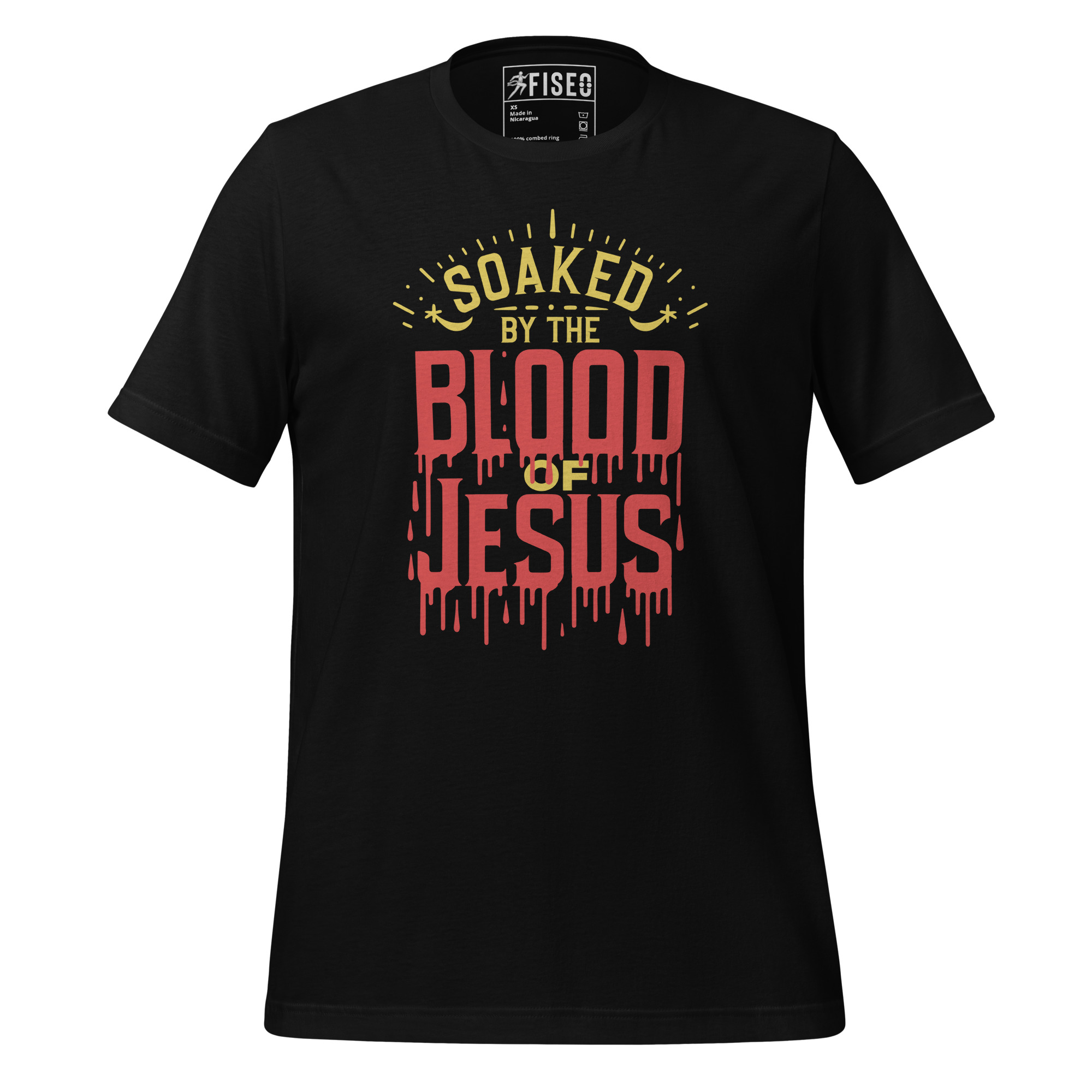 unisex-staple-t-shirt-black-front-67c2f47c9c52a.jpg SOAKED BY THE BLOOD - Image 1