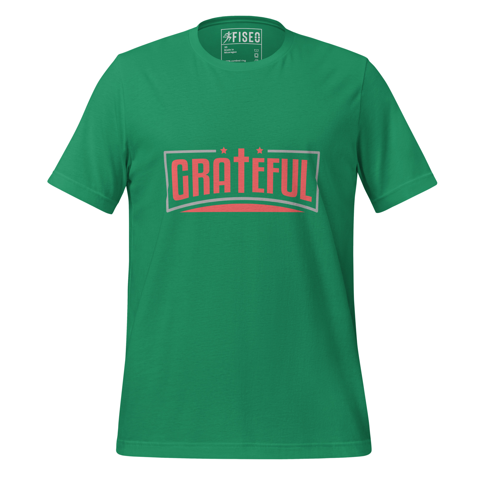 unisex-staple-t-shirt-kelly-front-67c2f657bd3ae.jpg GRATEFUL - Image 1