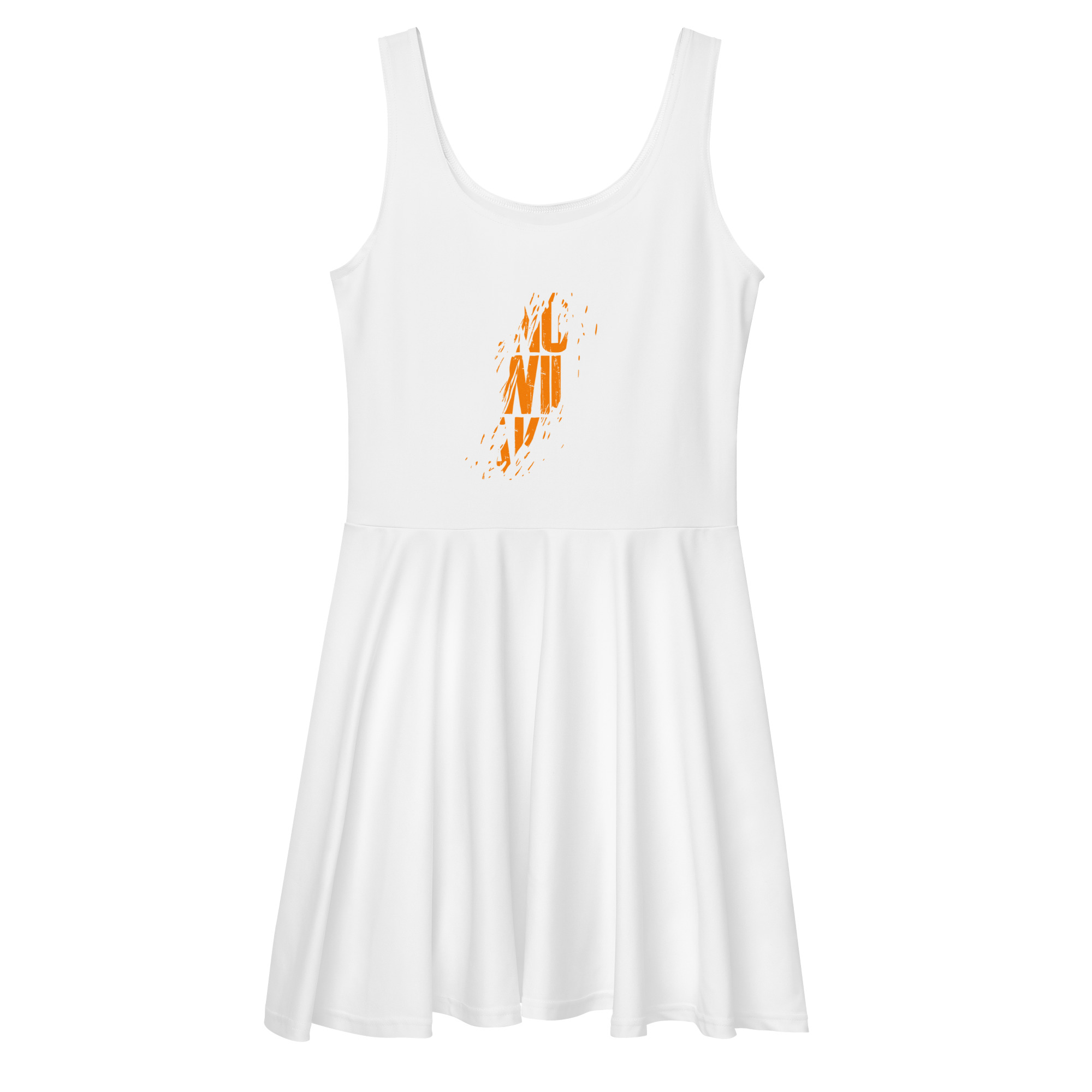 all-over-print-skater-dress-white-front-6805acb594d78.jpg I KNOW I WILL MAKE IT - Image 1