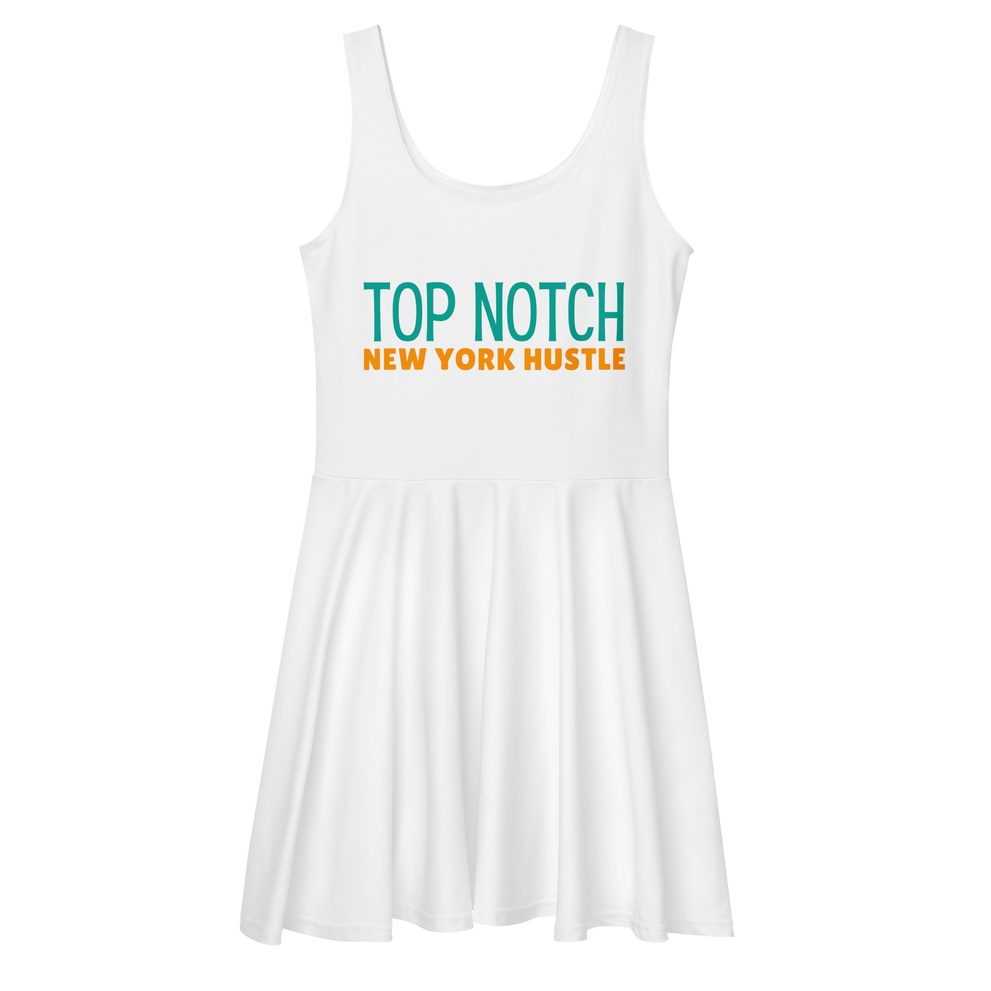 all-over-print-skater-dress-white-front-6805c857844d2.jpg TOP NOTCH NEW YOUR HUSTLE - Image 1