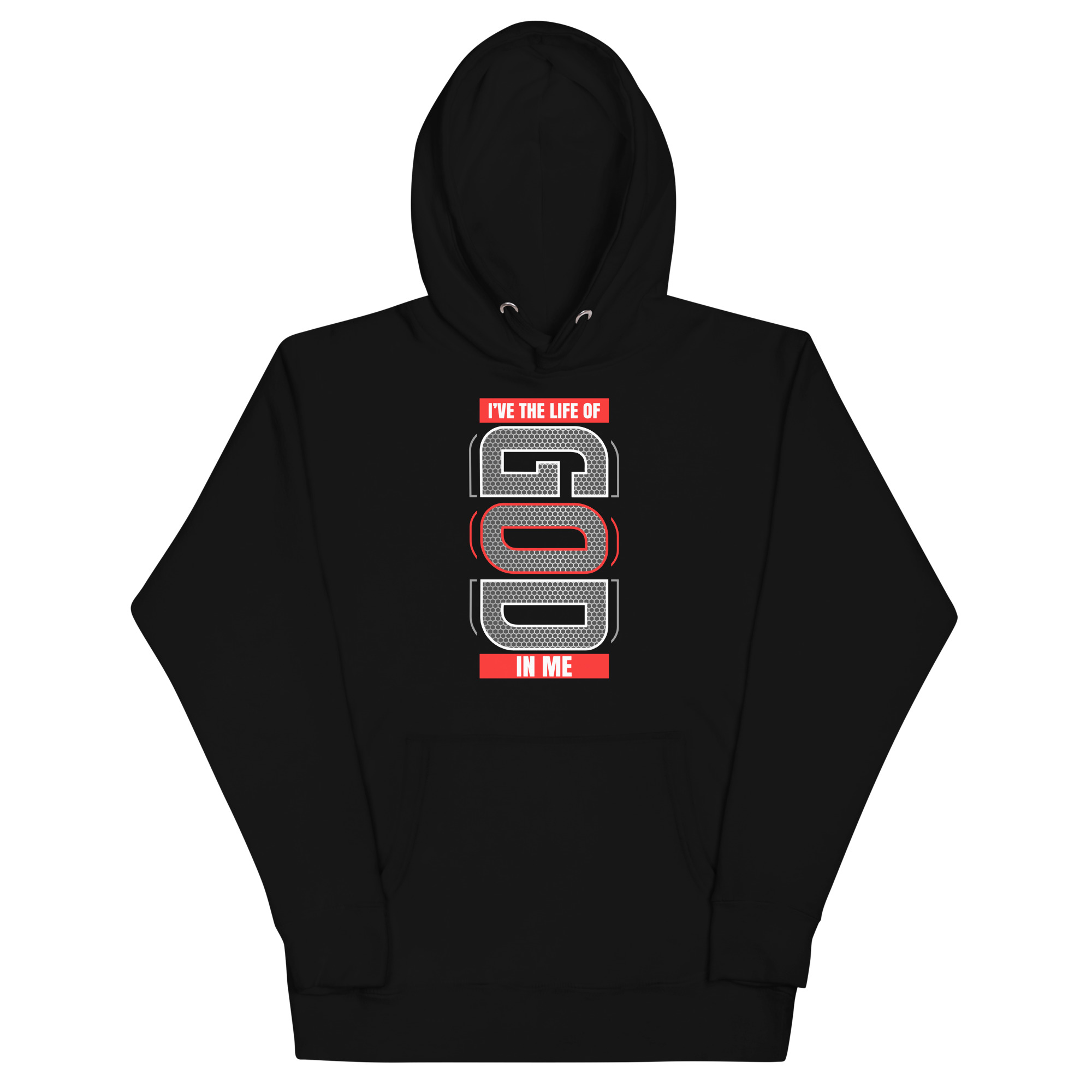 unisex-premium-hoodie-black-front-68035852c251f.jpg I’VE THE LIFE OF GOD IN ME - Image 1