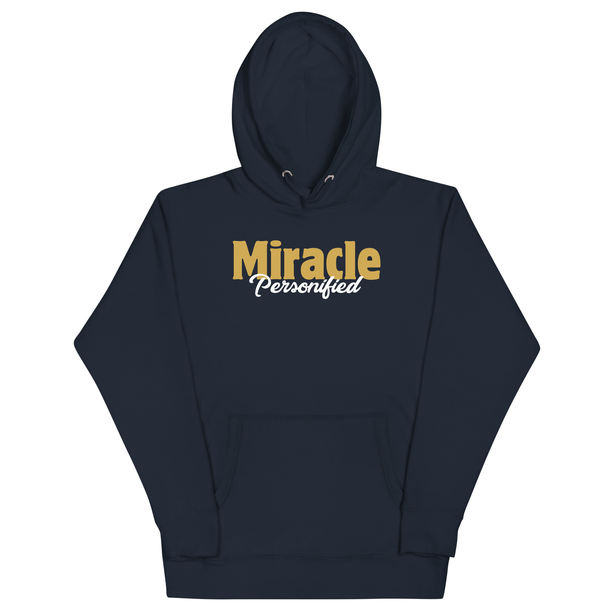 unisex-premium-hoodie-navy-blazer-front-6804542c1a10c.jpg MIRACLE PERSONIFIED - Image 1