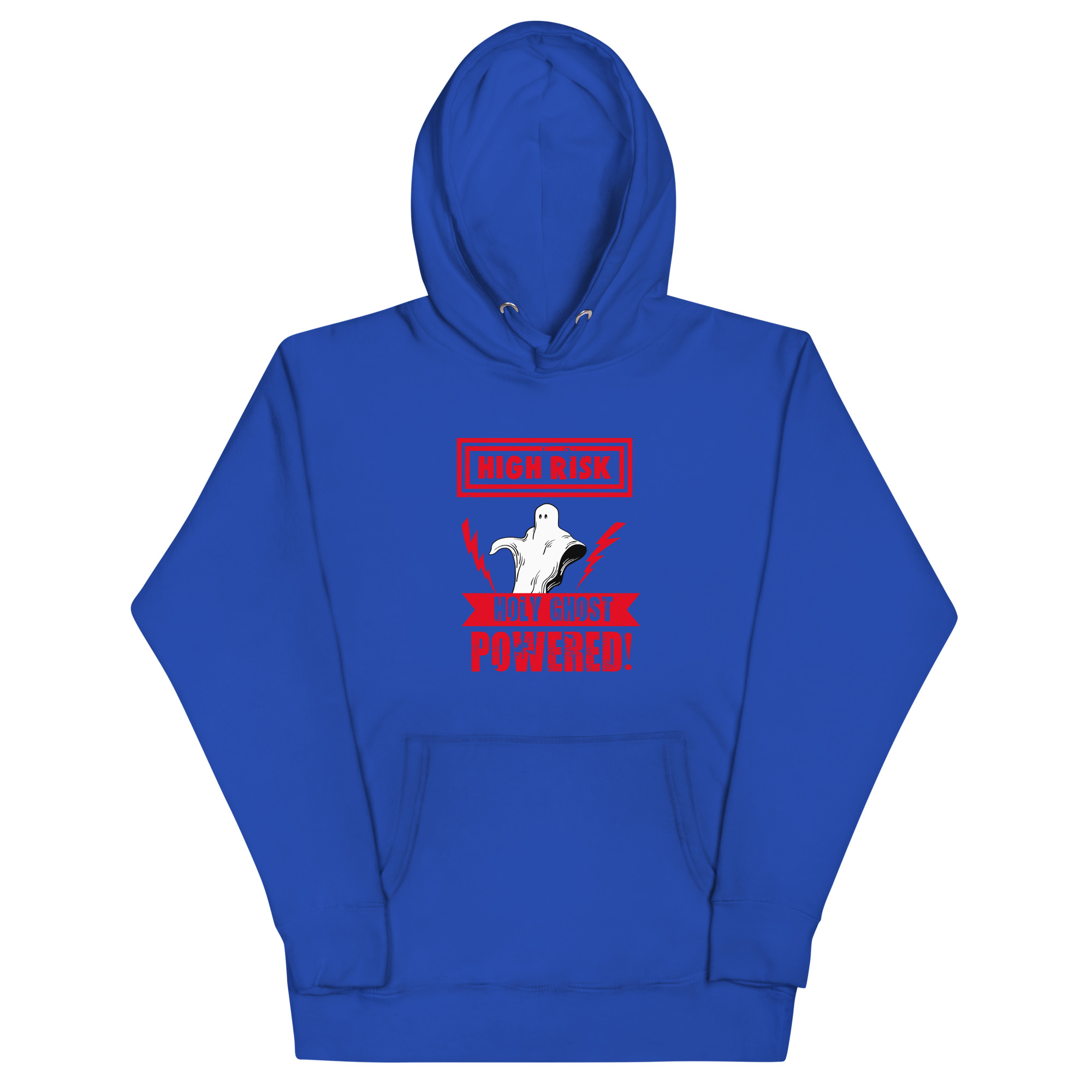 unisex-premium-hoodie-team-royal-front-680726a8d2836.jpg HIGH RISK HOLY GHOST POWERED! - Image 1