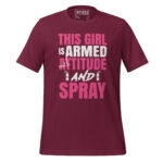 THIS GIRL IS ARMED WITH ATTITUDE AND A SPRAY - Image 4