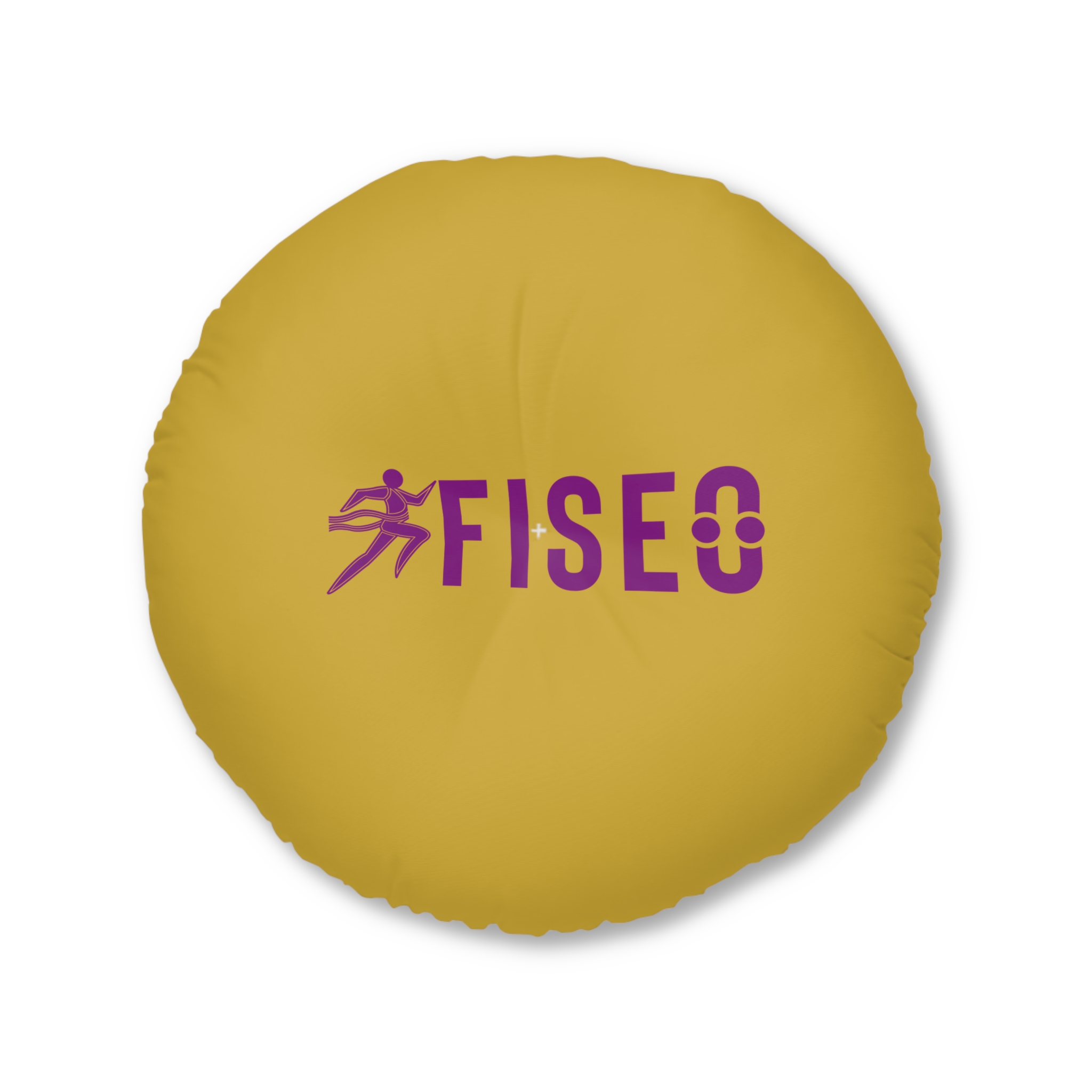 17942172919947300273_2048.jpeg FISEO Logo Round Tufted Floor Pillow - Image 1