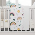 Colorful Rainbow Fleece Baby Blanket - Image 4
