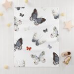 Butterfly Dreams Soft Fleece Baby Blanket - Image 3