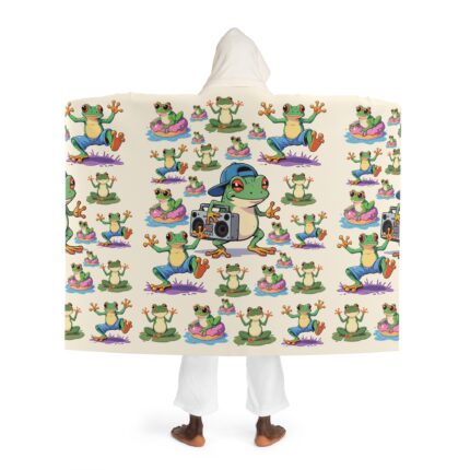 FUNNY FROG-PATTERN Cosmic Dream Fleece Blanket