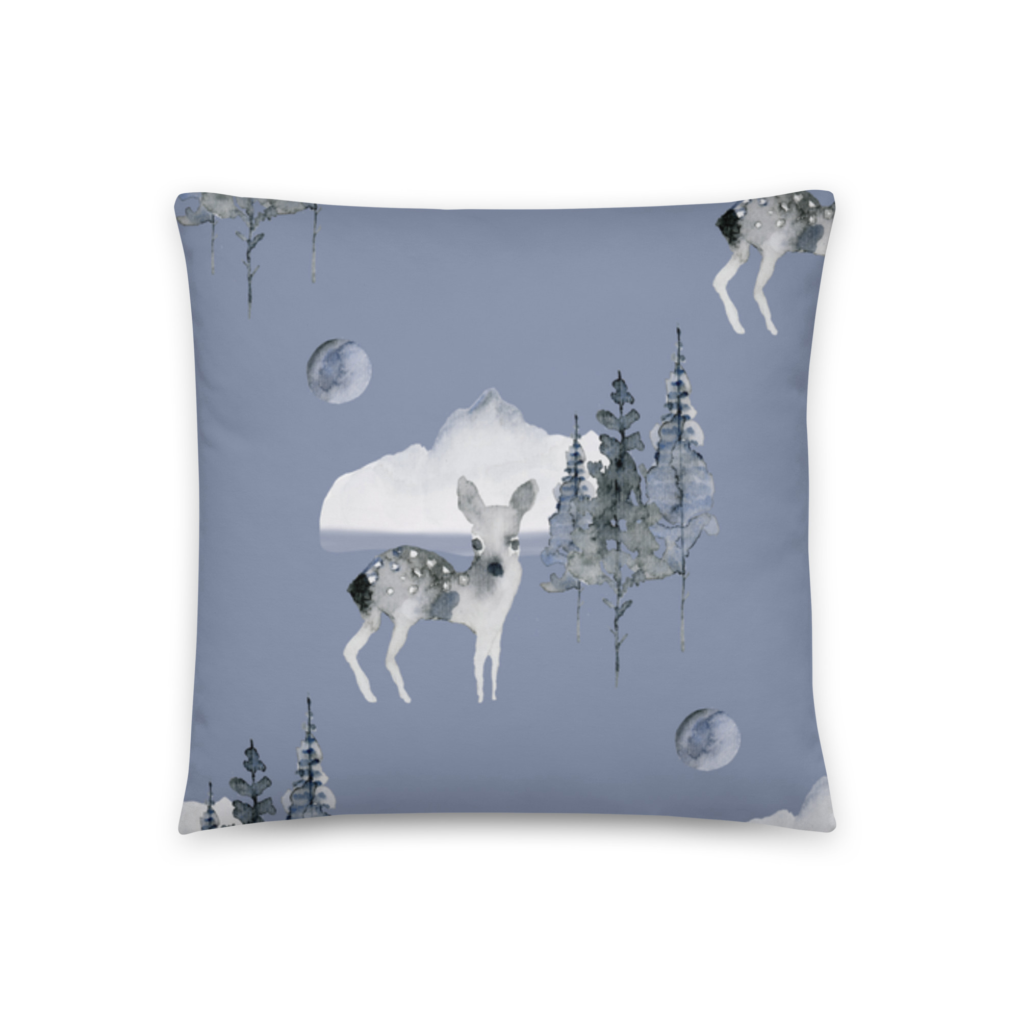 all-over-print-basic-pillow-18x18-front-6813a17ab484e.jpg Throw Pillow Animal Pattern - Image 1