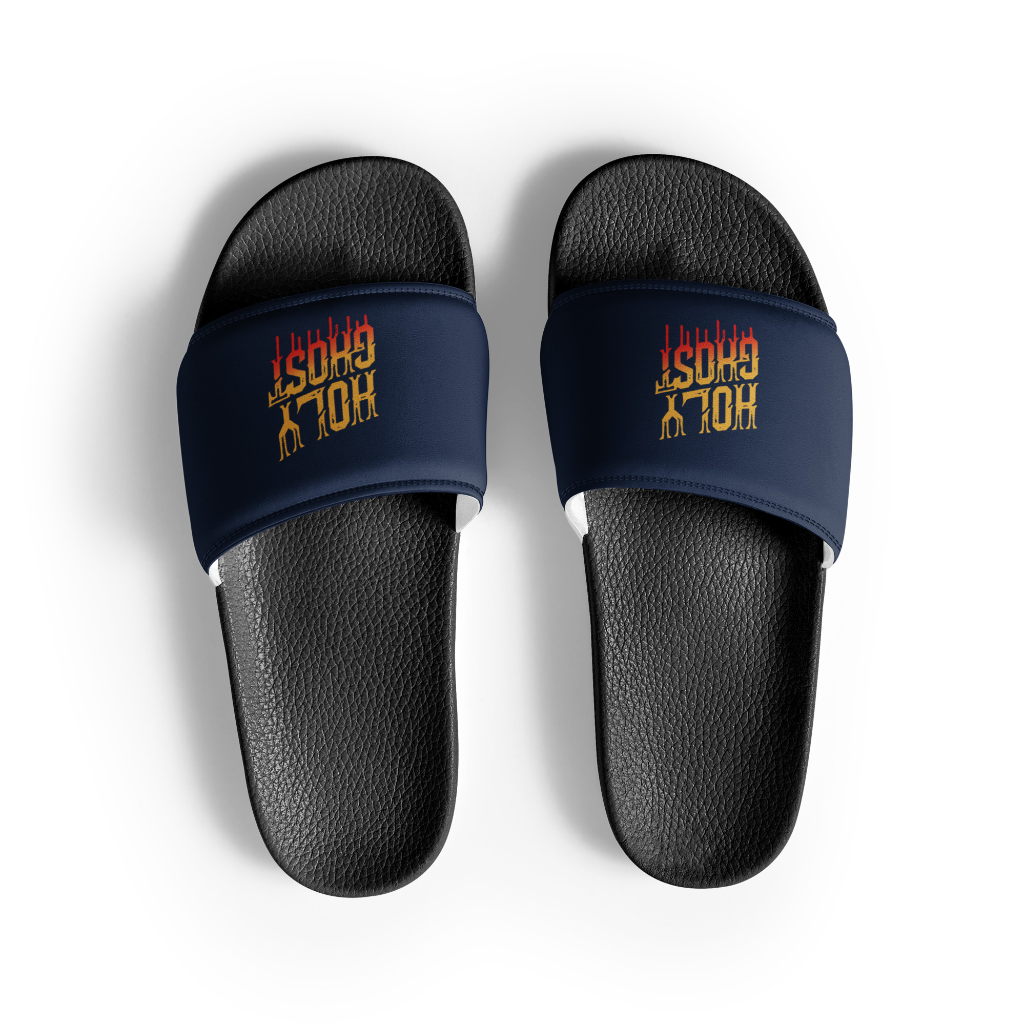 mens-slides-black-front-682c2f3e01d7a.jpg HOLY GHOST - Image 1