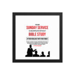 Bible Study Service Acrylic Crystal Frame Wall Picture - Image 4