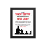 Bible Study Service Acrylic Crystal Frame Wall Picture - Image 2