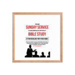 Bible Study Service Acrylic Crystal Frame Wall Picture - Image 20