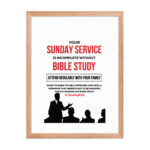 Bible Study Service Acrylic Crystal Frame Wall Picture - Image 23