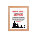 Bible Study Service Acrylic Crystal Frame Wall Picture - Image 13