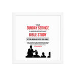 Bible Study Service Acrylic Crystal Frame Wall Picture - Image 28