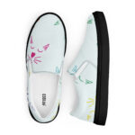 Slip-on canvas Women Cat Pattern