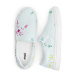 Slip-on canvas Women Cat Pattern - Image 2