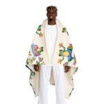 FUNNY FROG PATTERN Cosmic Dream Fleece Blanket - Image 2