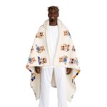 CUTE CAT PATTERN Cosmic Dream Fleece Blanket - Image 2