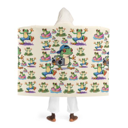 FUNNY FROG PATTERN Cosmic Dream Fleece Blanket