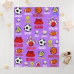 SPORTS BLANKET PATTERN Baby Blanket - Image 3
