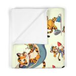 DANCING TIGER PATTERN Baby Blanket - Image 2