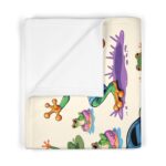 FUNNY FROG PATTERN Baby Blanket - Image 2