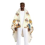 DANCING TIGER PATTERN Cosmic Dream Fleece Blanket - Image 2