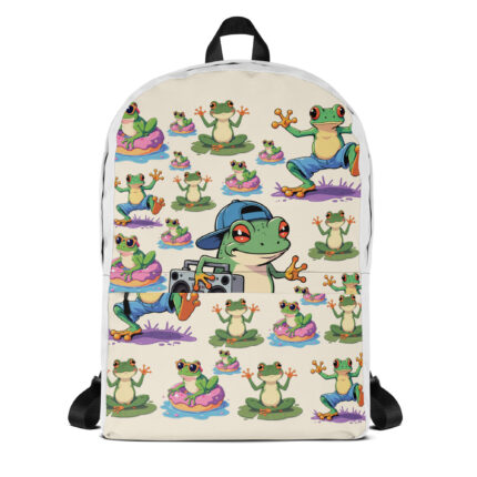 FUNNY FROG PATTERN Backpack