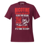 NICOTINE POISON THE BRAIN KILLS THE BRAIN FORGE THE BRAIN THINK ABOUT IT ITS TIME TO STOP - Image 3