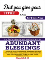 Tithe and Offering Wall Art – Acrylic Print | Malachi 3:8-12
